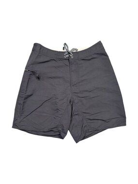 Patagonia Wavefarer Board Shorts Mens 35 Black Swim Surf Trunks Nylon Zip Pocket